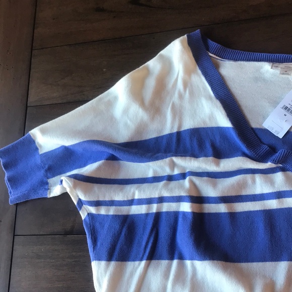 Gap Striped V-Neck Sweater - Picture 4 of 7